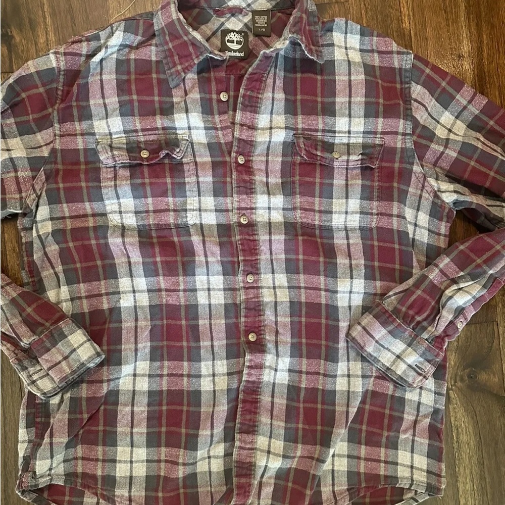Timberland Plaid Button up medium